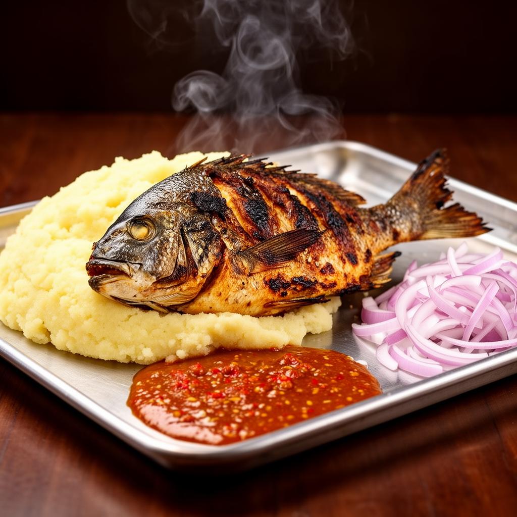 Banku & Tilapia